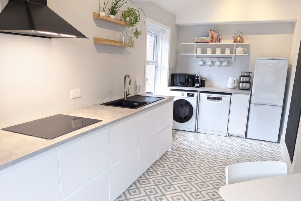 stylish and well equipped kitchen